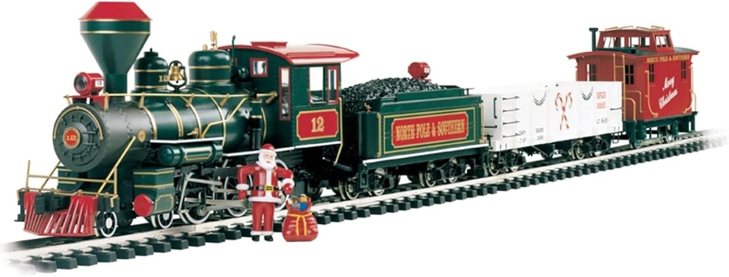 Bachmann Trains - Night Before Christmas Ready To Run Electric Train Set - Large "G" Scale | Complete Starter Set, Locomotive, Rolling Stock, Track