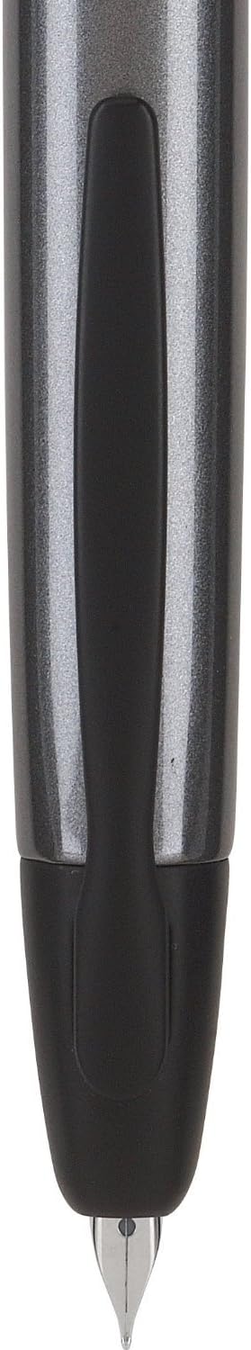 PILOT Vanishing Point Collection Refillable & Retractable Fountain Pen, Matte Black Barrel, Blue Ink, Fine Nib (60580)