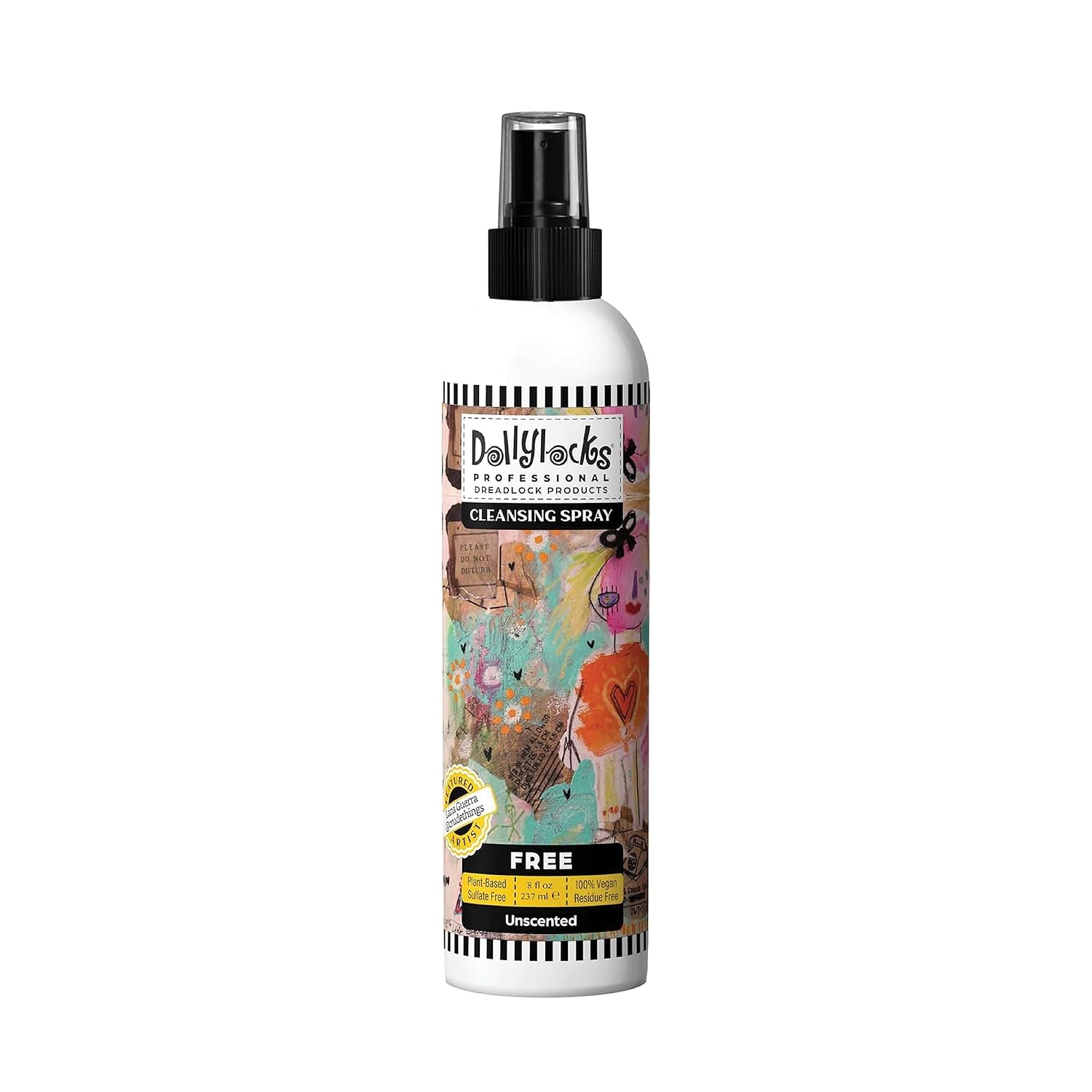 Dollylocks Cleansing Rinse-free Shampoo Spray | Removes Build-up + Moisturizes | Plant-Based Residue-free Vegan | Locs, Braids, Hair Extensions