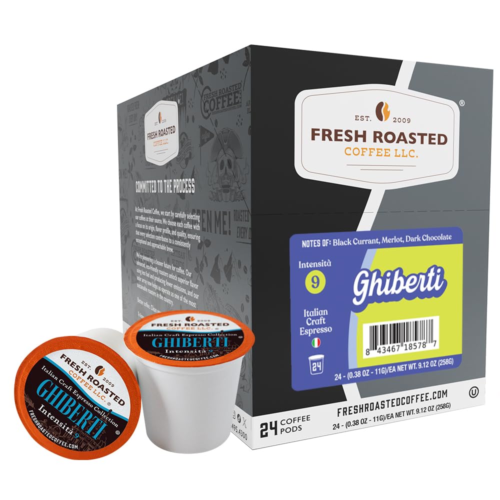 Fresh Roasted Coffee, Organic Colombian K-Cup Pods for Keurig Brewers, Medium Roast, USDA Organic, Kosher, 24 Count (Pack of 3)