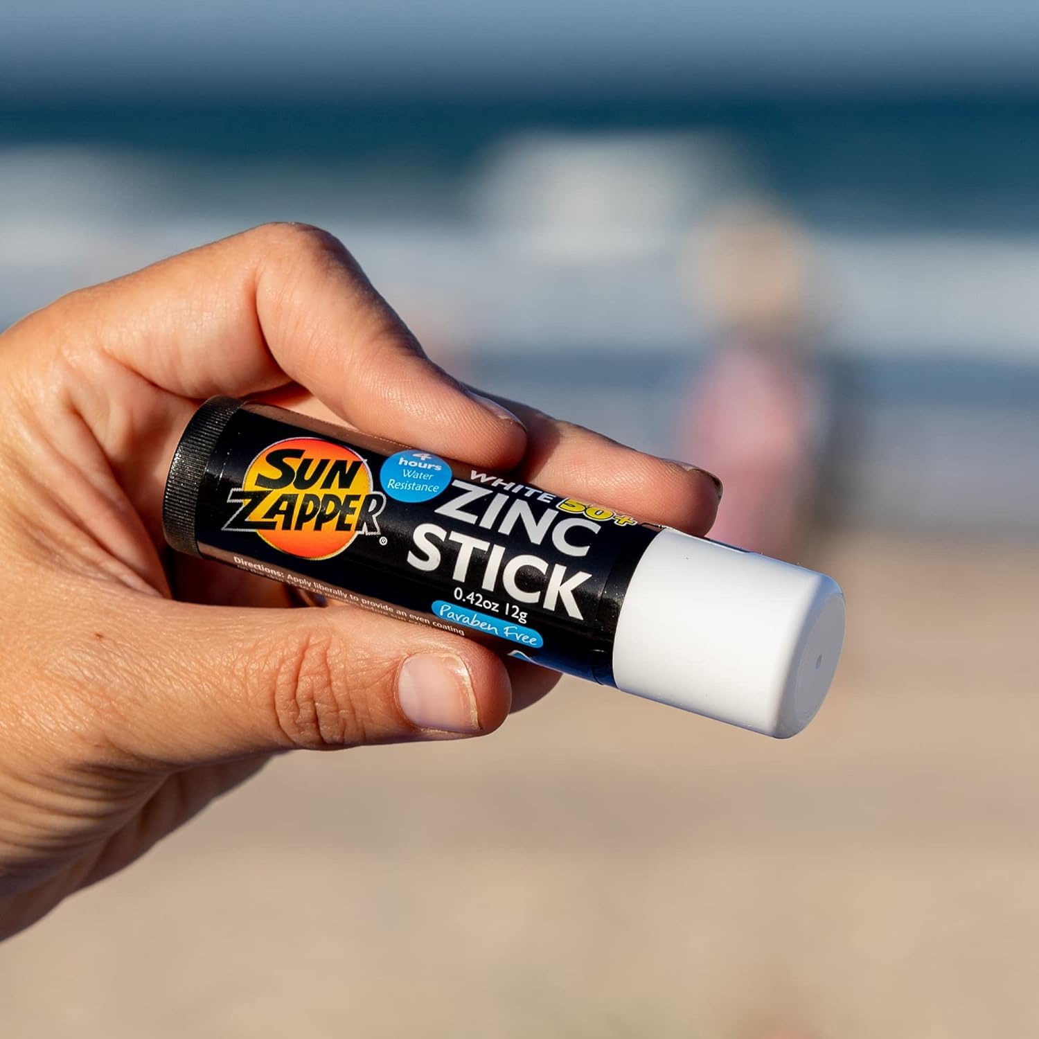 Sun Zapper Zinc Oxide Sunscreen Stick SPF 50+ Light Skin Tone – Mineral Sunscreen for Face and Body, Water Resistant Sunblock for Sensitive Skin,Travel Size 12g (0.42 oz), Australian Made