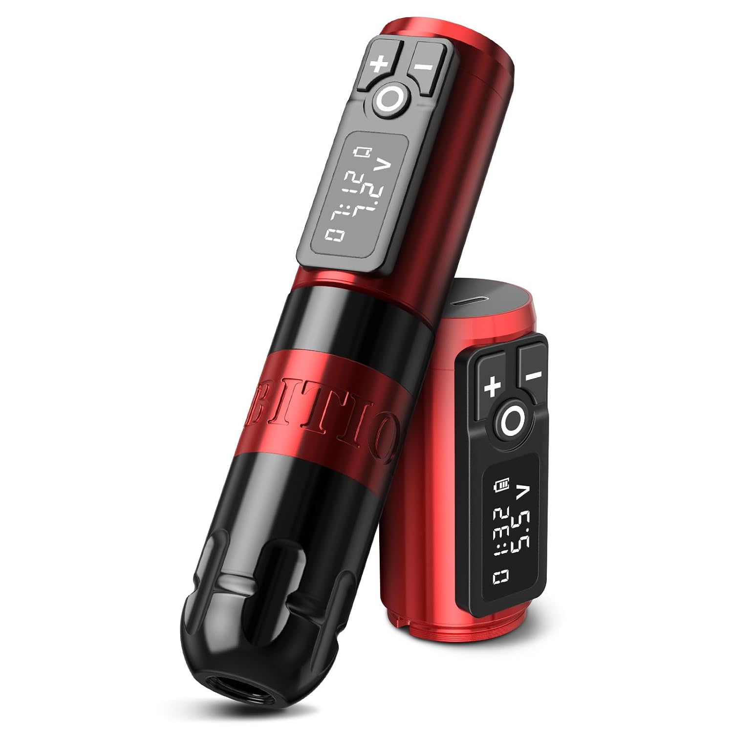 Ambition Soldier Rotary Battery Pen Tattoo Cartridge Machine with 2400mAh Power Japan Coreless Motor Digital LED Display Tattoo Equipment Supply for