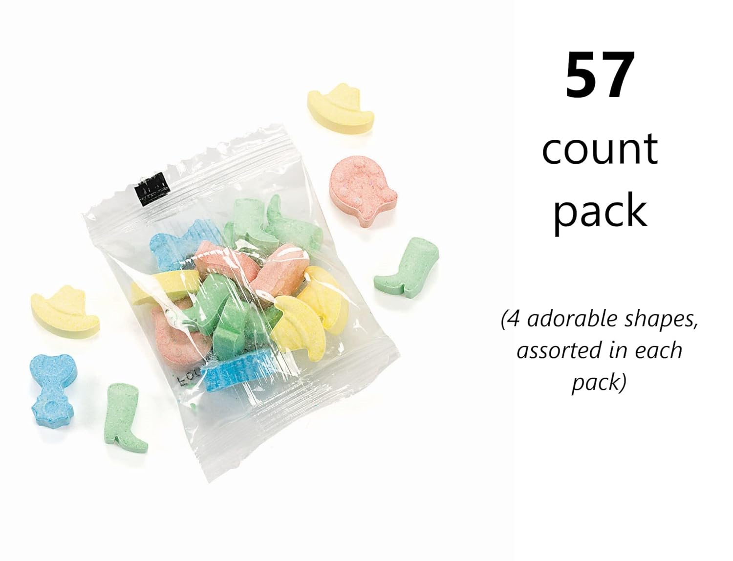 Fun Express Western Party Favors Cowboy Candy, 57 Pack