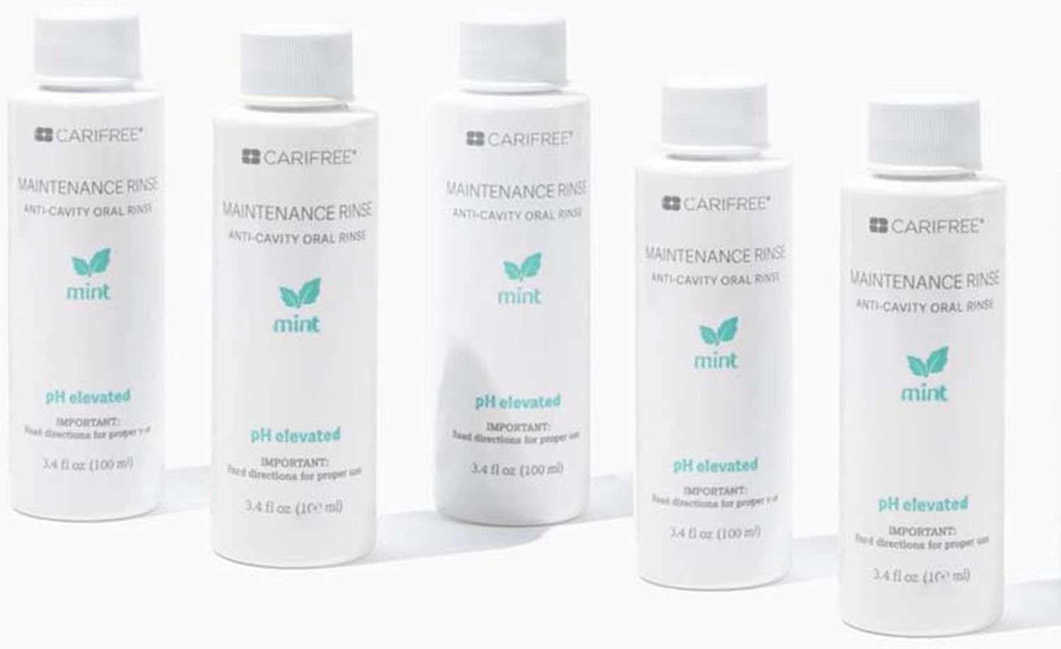 CariFree Maintenance Rinse Fluoride Mouthwash, Mint, Alcohol-Free, 16 oz | Anti-cavity fluoride & xylitol rinse; neutralizes pH, prevents decay, freshens breath; dentist recommended, alcohol-free.