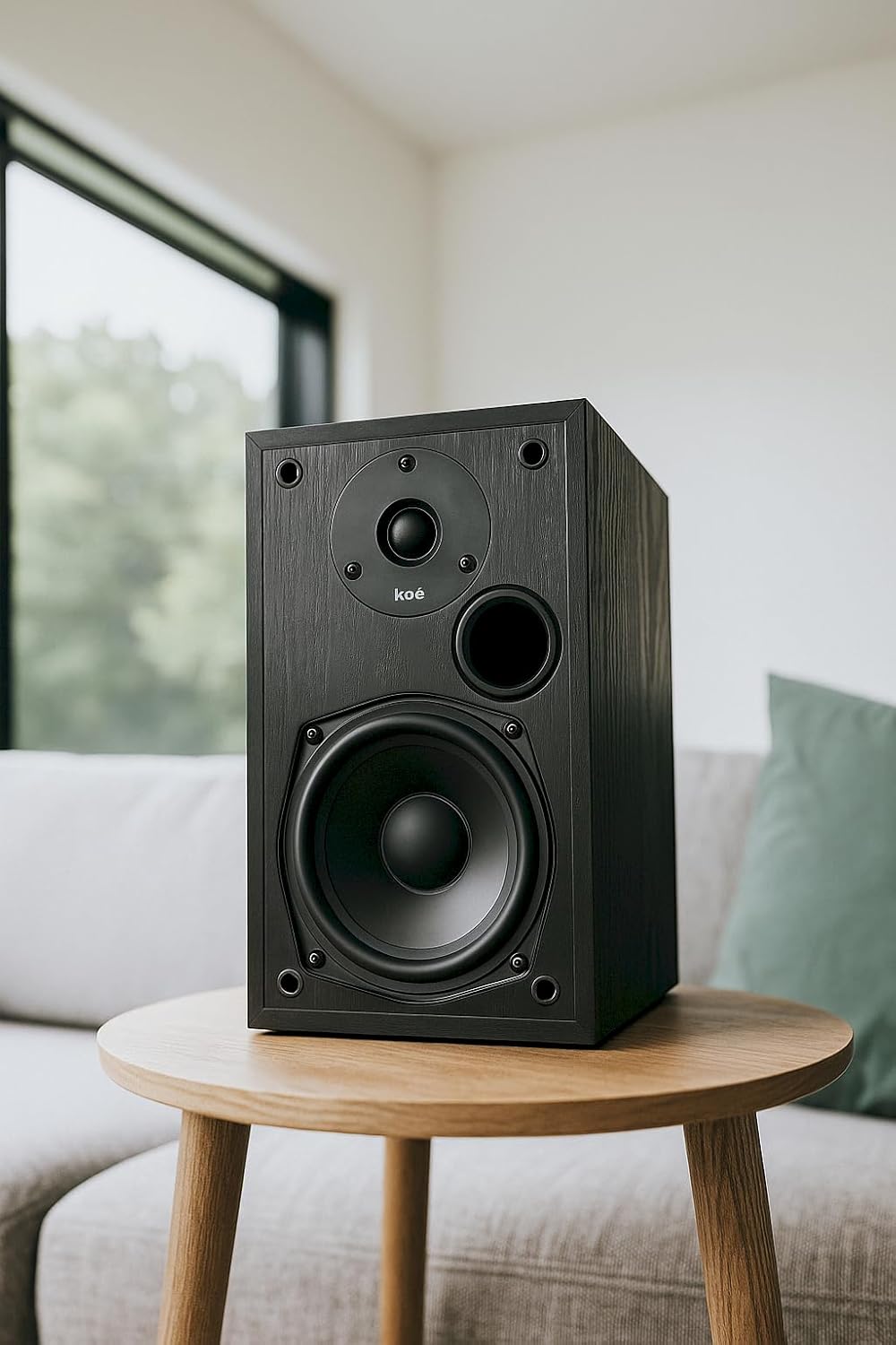 Audio Express Koe’ B102 – 100 Watt Home Theater, Passive Bookshelf Speakers (Pair) Hi-Res Audio, Excellent Response, HiFi, Satellites
