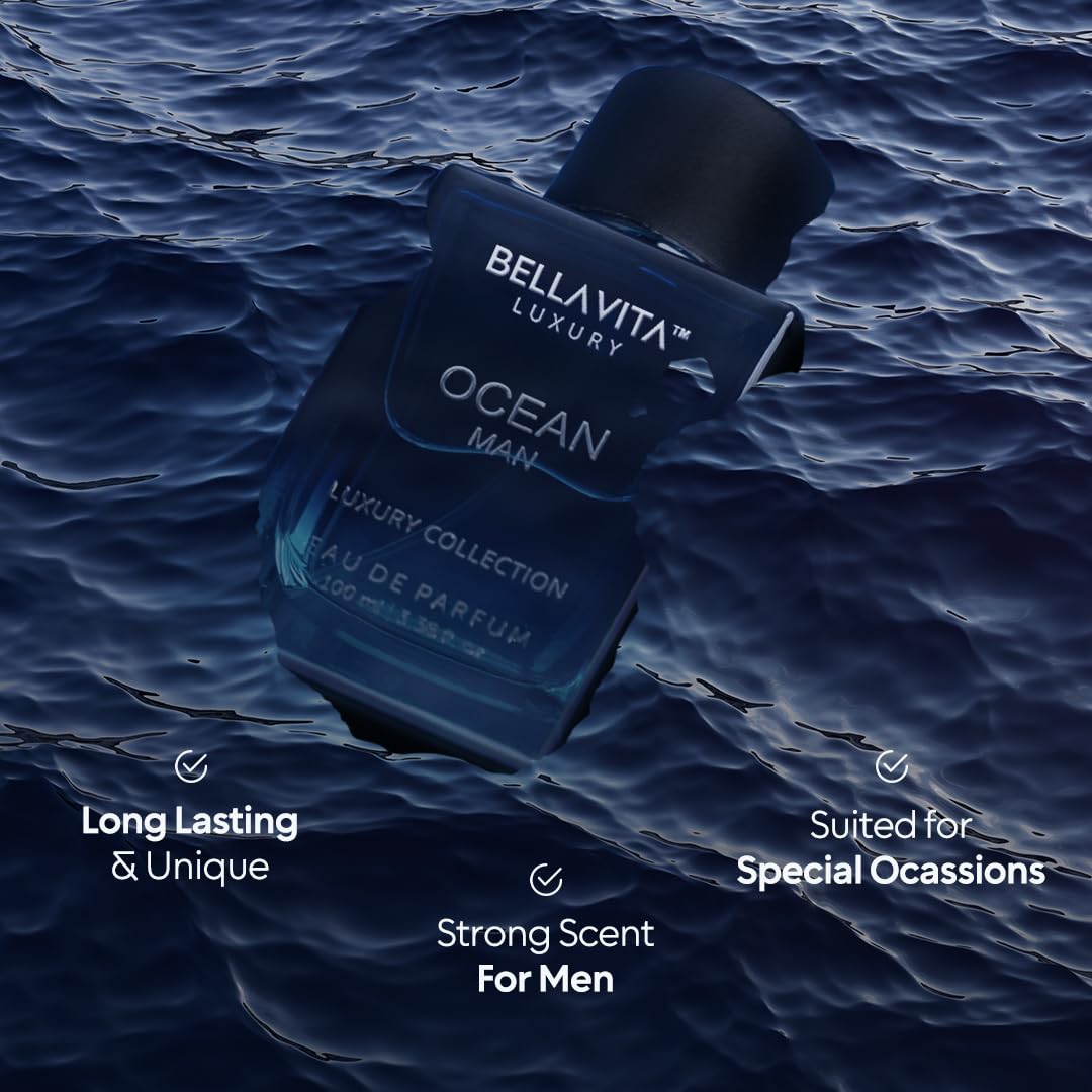 Bellavita Luxury CEO MAN Eau de Parfum | 100 ml (3.4 fl.oz.) | Perfume for Men | Mandarin, Lemon, Lavender