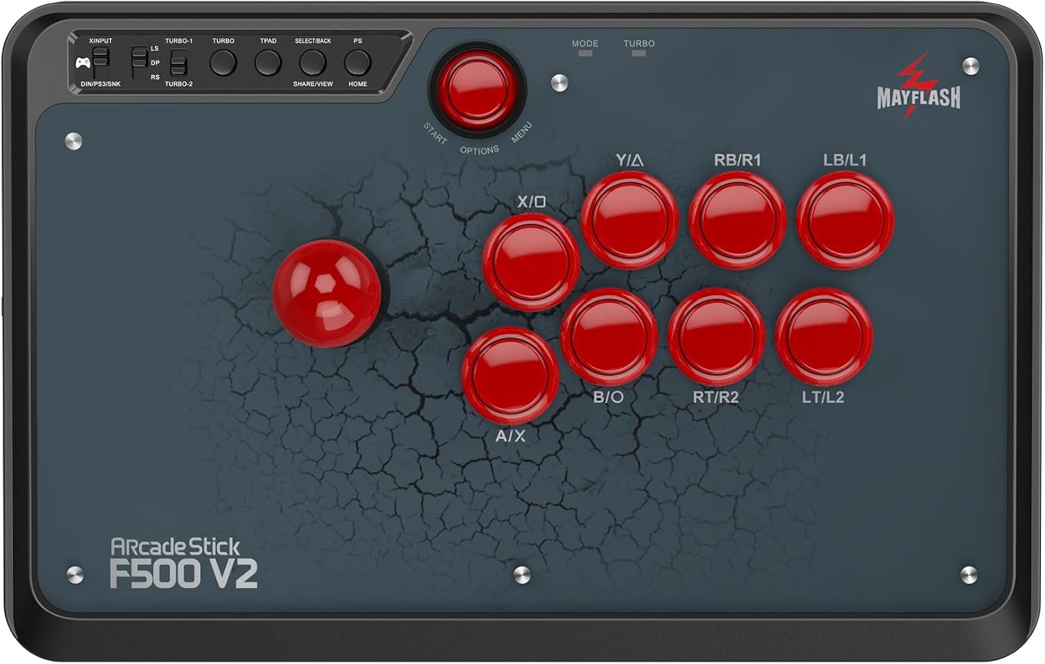 MAYFLASH Universal Arcade Fighting Stick F500 for Switch/Switch 2, Xbox Series X/S, Xbox One, Xbox 360, PS4, PS3, Windows, macOS, Android
