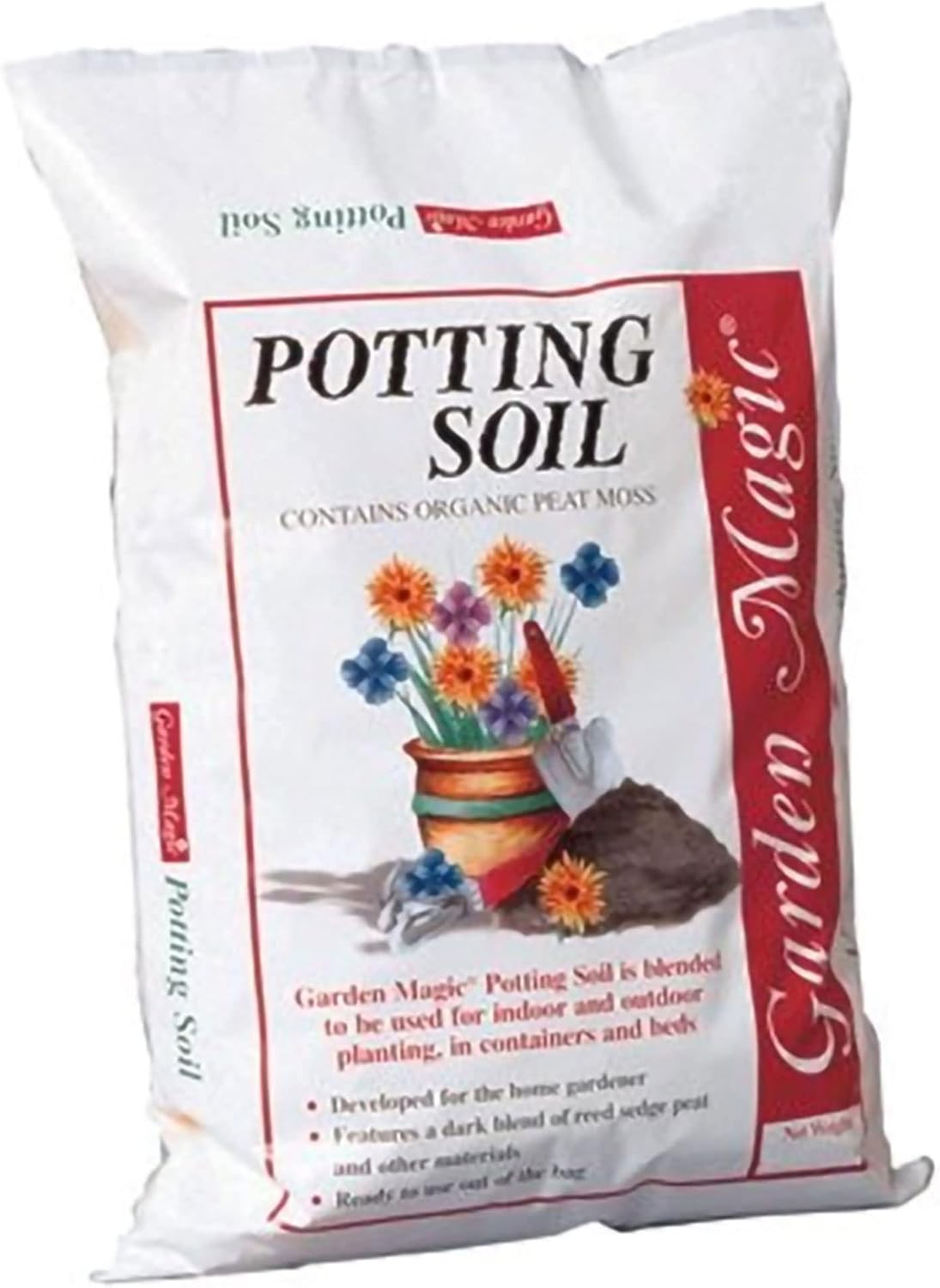 Michigan Peat Garden Magic General Purpose Potting Soil Mix, 40 lb | Moisture Retaining Mix for Indoor and Outdoor Planting, Potting, and Garden Use