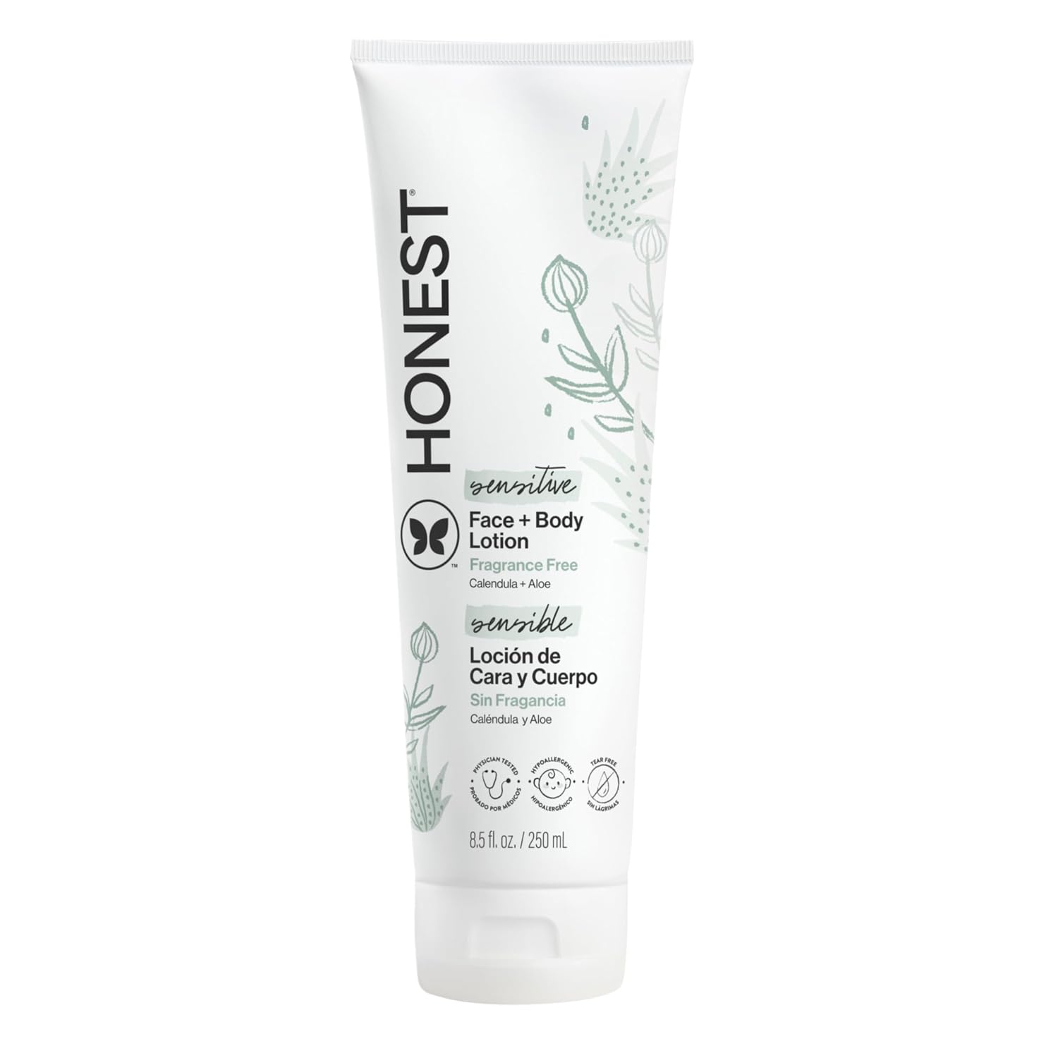 The Honest Company Face and Body Lotion, Fragrance-Free, 8.5 fl oz