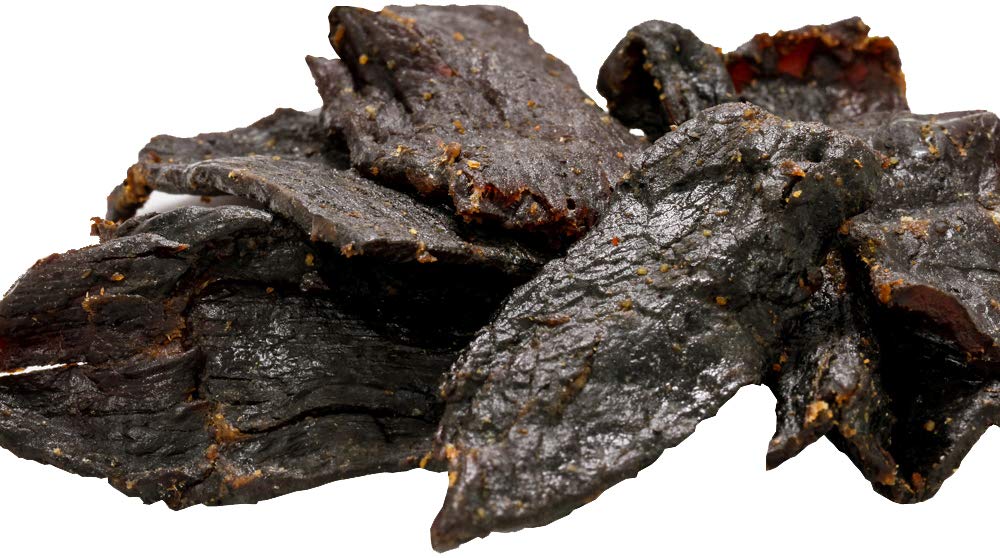 Buffalo Bills 16 Oz Hickory Smoked Premium Beef Jerky Pieces in Random Size | Selling Beef Jerky Nationwide Since 1990, Made In The USA, 100% US Beef, Marinated In Soy Sauce, Garlic, And Black Pepper