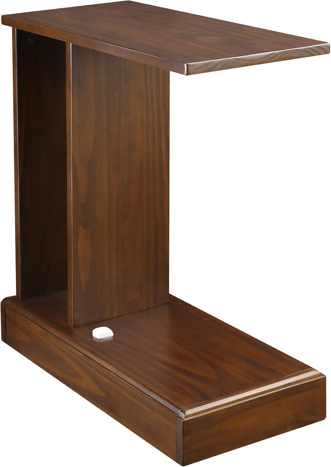 Casual Home Monroe C-Table Drawer, Concealment Furniture, Mocha, 22.75 in x 10 in x 24 in