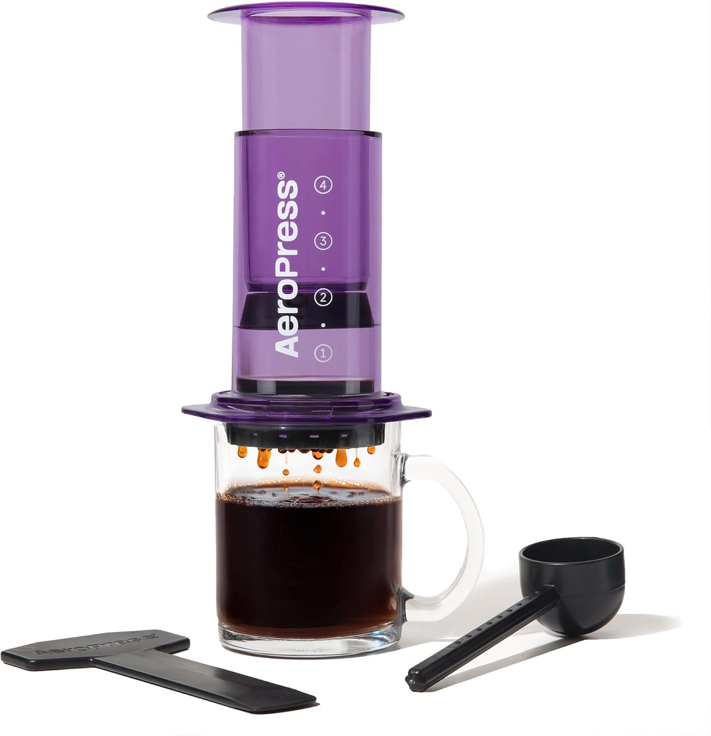 AeroPress Original Coffee Press, French Press, Pour-Over & Espresso Style | All-in-One Manual Coffee Maker, 2-Minute Brew, Less Bitterness, More Flavor, Portable, Travel & Camping