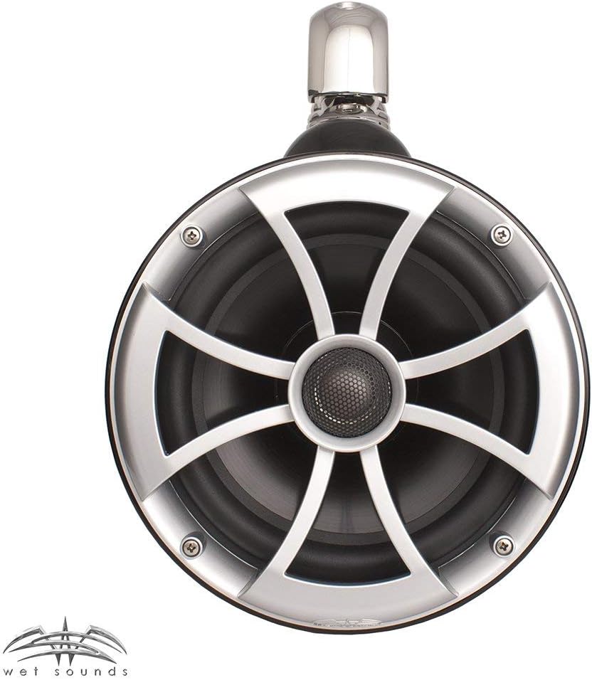 Wet Sounds ICON 8" Black Swivel Clamp Tower Speakers- Pair (Certified Refurbished)