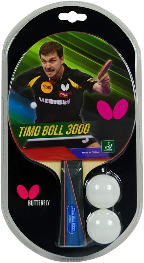 Butterfly Timo Boll Shakehand Ping Pong Paddle - Good Speed And Spin With Superb Control - Japan Series - Recommended For Beginning Level Players - International Table Tennis Federation Approved