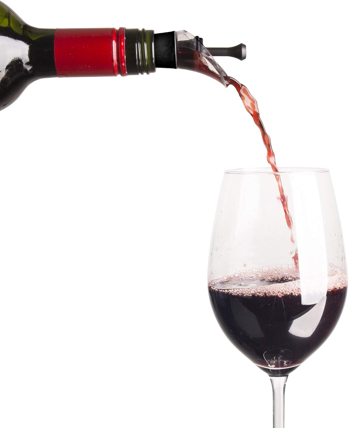 Vacu Vin Wine Pump, Plastic, 5 x 8.3 x 22 cm Black
