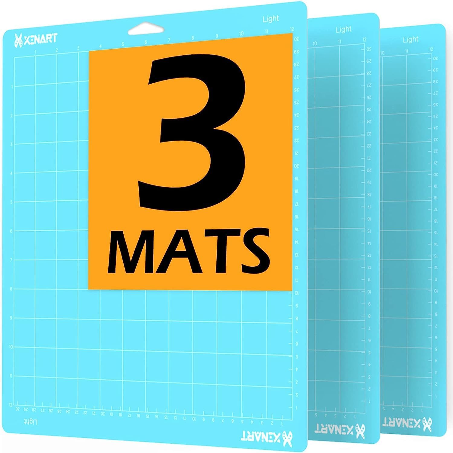 Xinart Cutting Mats for Cricut Maker 3,Maker,Explore 3,Air 2,12x24 inch Variety Replacement Cut Mat Compitable with Cricut Machines 3 Mats