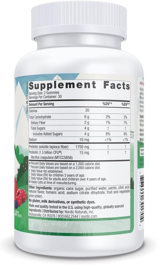 Nordic Naturals Kids Nordic Flora Probiotic Gummies