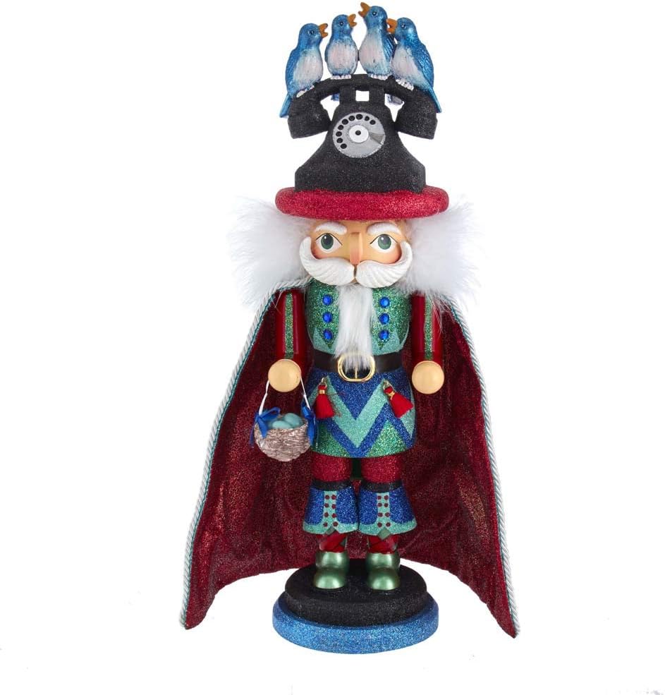 17.5-Inch Hollywood 12 Days of Christmas Four Calling Birds Nutcracker