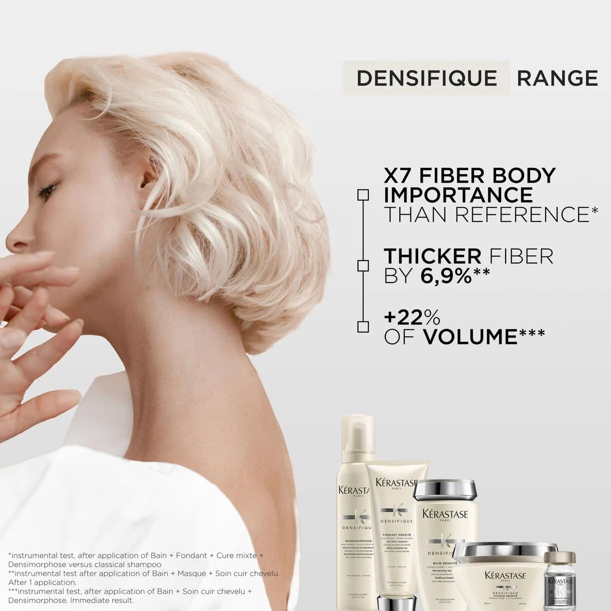 Kerastase Densifique Densité Shampoo - Thickening & Strengthening Shampoo For Fine & Thinning Hair, Removes Build-Up, Hydrates and Adds Shine, With Hyaluronic Acid & Ceramides