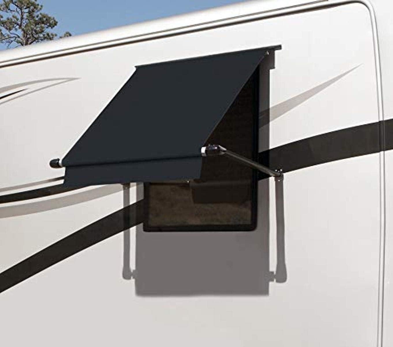 CAREFREE WG0604E4EB Simply Shade RV Window Awning-Black Vinyl-6' (72")