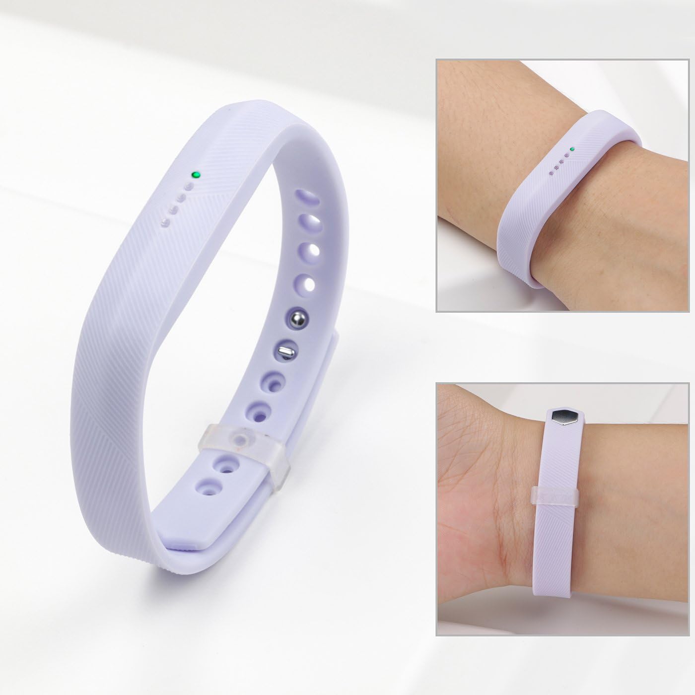 LEEFOX Compatible with Flex 2 band, Adjustable Replacement for Flex 2 Accessory Silicon Wristband w/Fastener Clasp Fitness Strap for Original Flex 2
