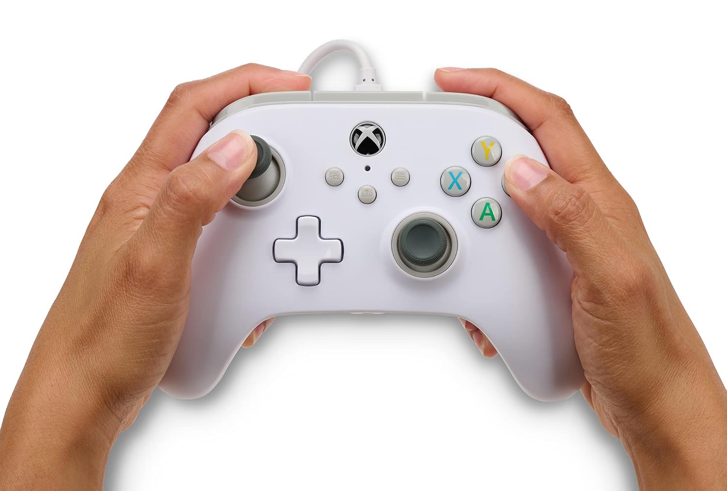 PowerA Wired Controller for Xbox Series X|S - blue, gamepad, video game/gaming controller, works with Xbox One, Officially Licensed