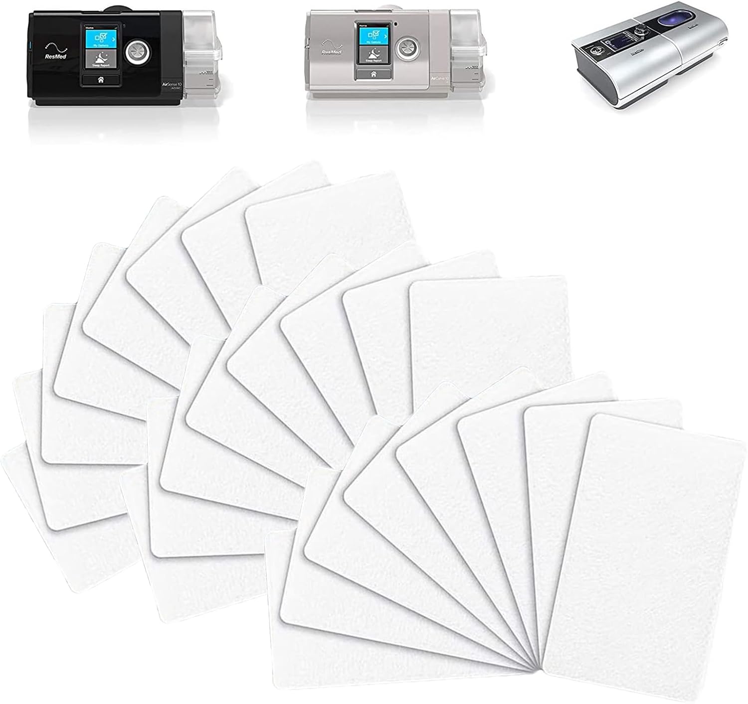 Universal Remsed CPAP Filter for ResMed AirSense 10 (40 Packs), ResMed AirCurve 10, ResMed S9, AirStart, Series CPAP Machines