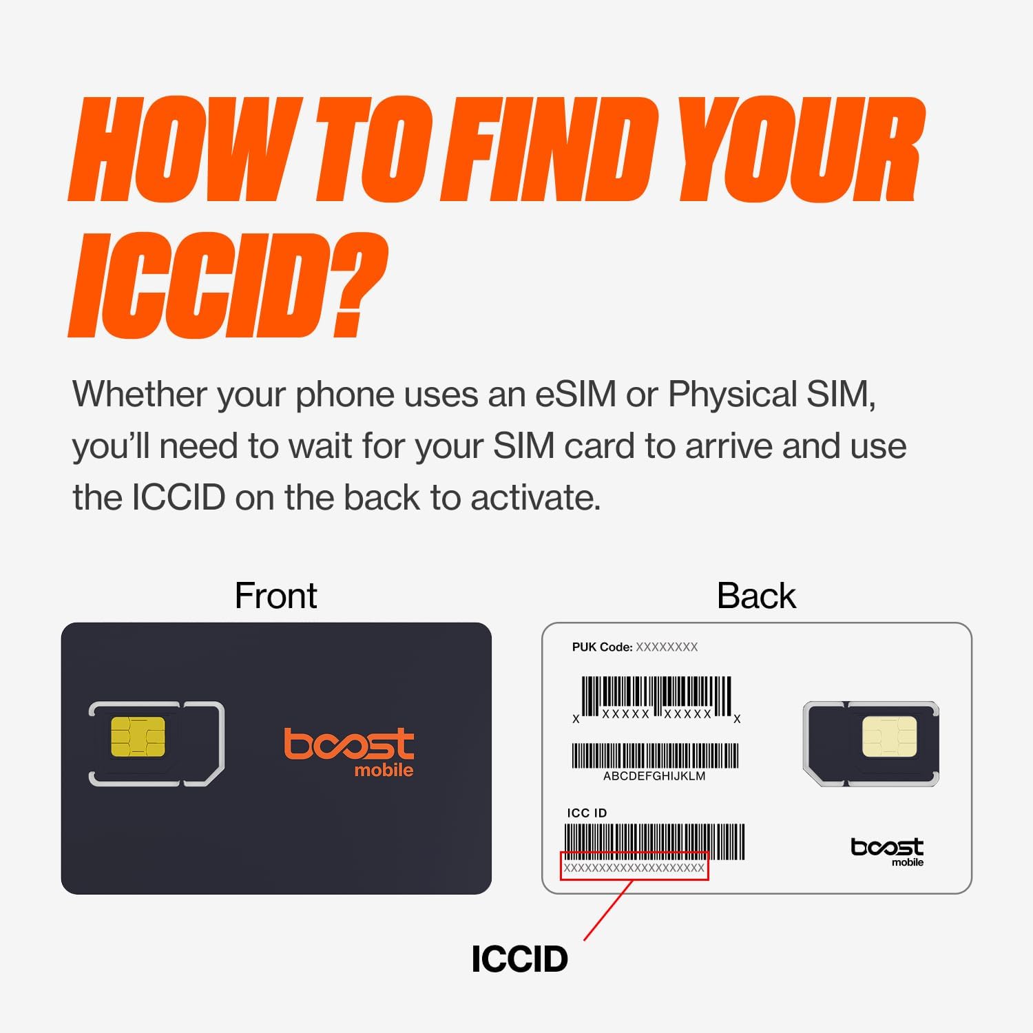Boost Mobile Pick-a-Plan SIM Kit: Pick Your Plan at Activation | 3-in-1 Universal SIM | 5G/4G LTE Prepaid Wireless | Plans from $25–$60/mo | Works