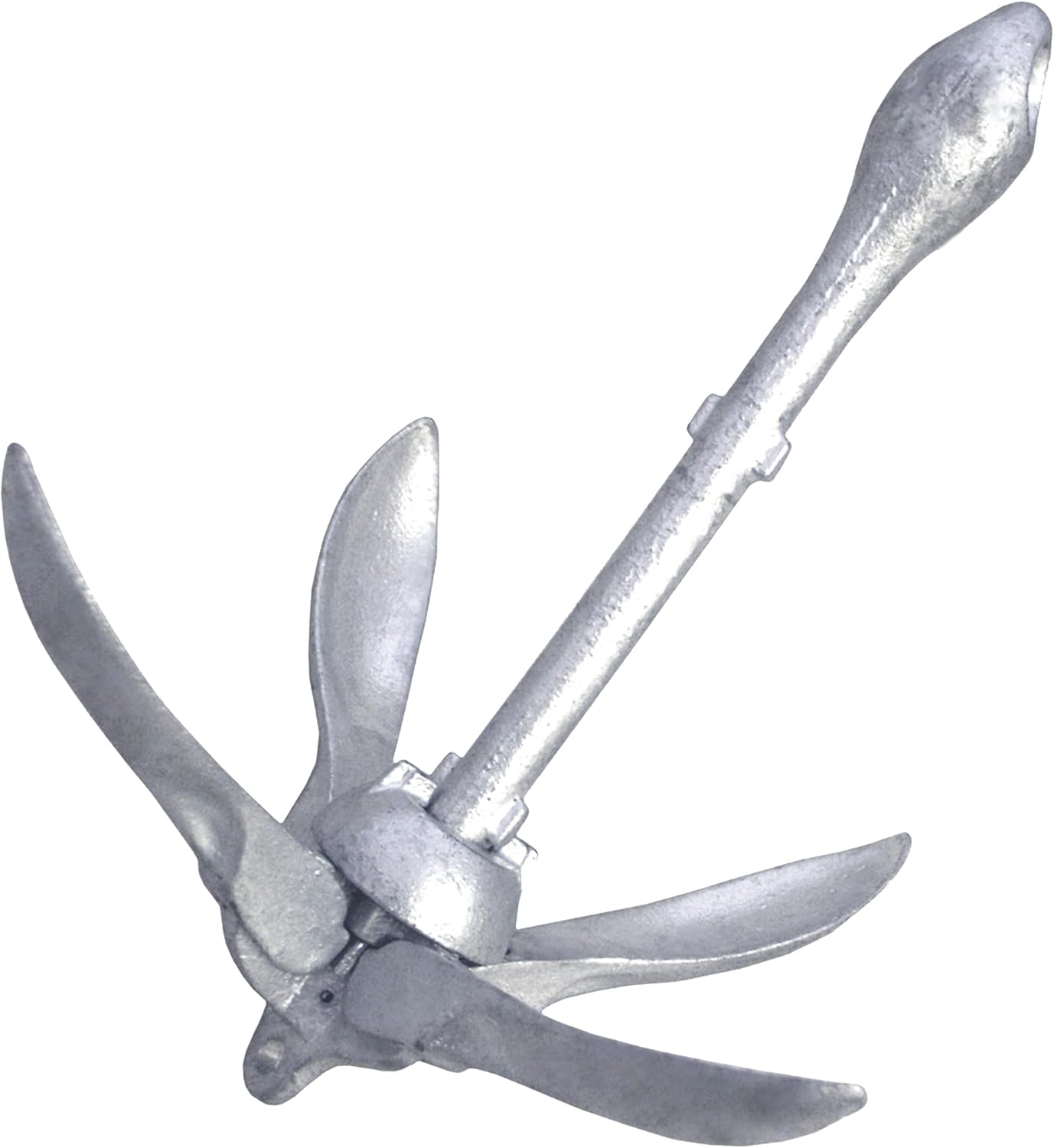 SeaSense Folding Grappling Anchor - Ideal for Fishing Vessels, Dinghies, Kayaks, Canoes & More, Great for Strong Currents & Sandy