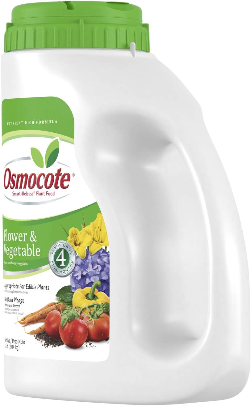 Osmocote Smart-Release Plant Food Flower & Vegetable, Plant Fertilizer, 4.5 lbs. (6-Pack)