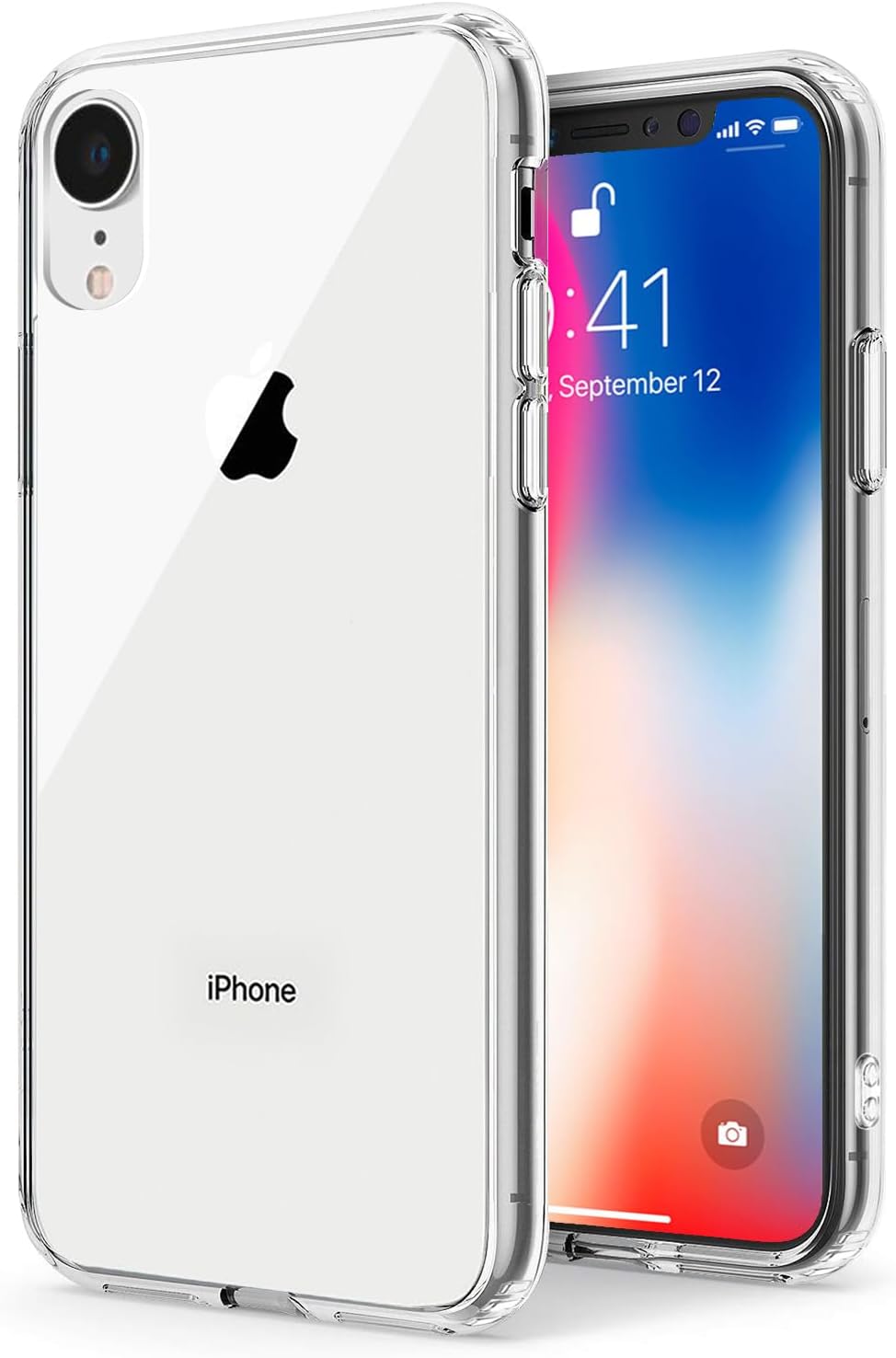 TENOC Phone Case Compatible with iPhone SE (2nd 2020 and 3rd 2022 Generation) & iPhone 7 & iPhone 8, Clear Case Shockproof Protective Bumper Slim Cover for 4.7 Inch