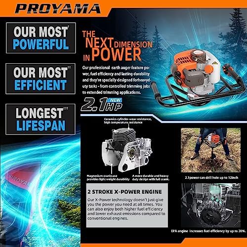 PROYAMA 54cc Post Hole Digger