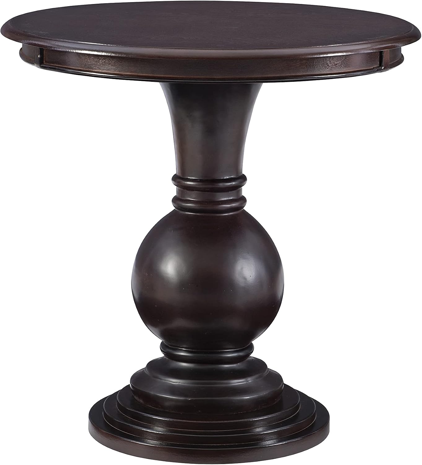 Powell 809-350 Espresso Round Accent Table 26"L x 26"W x 26"H