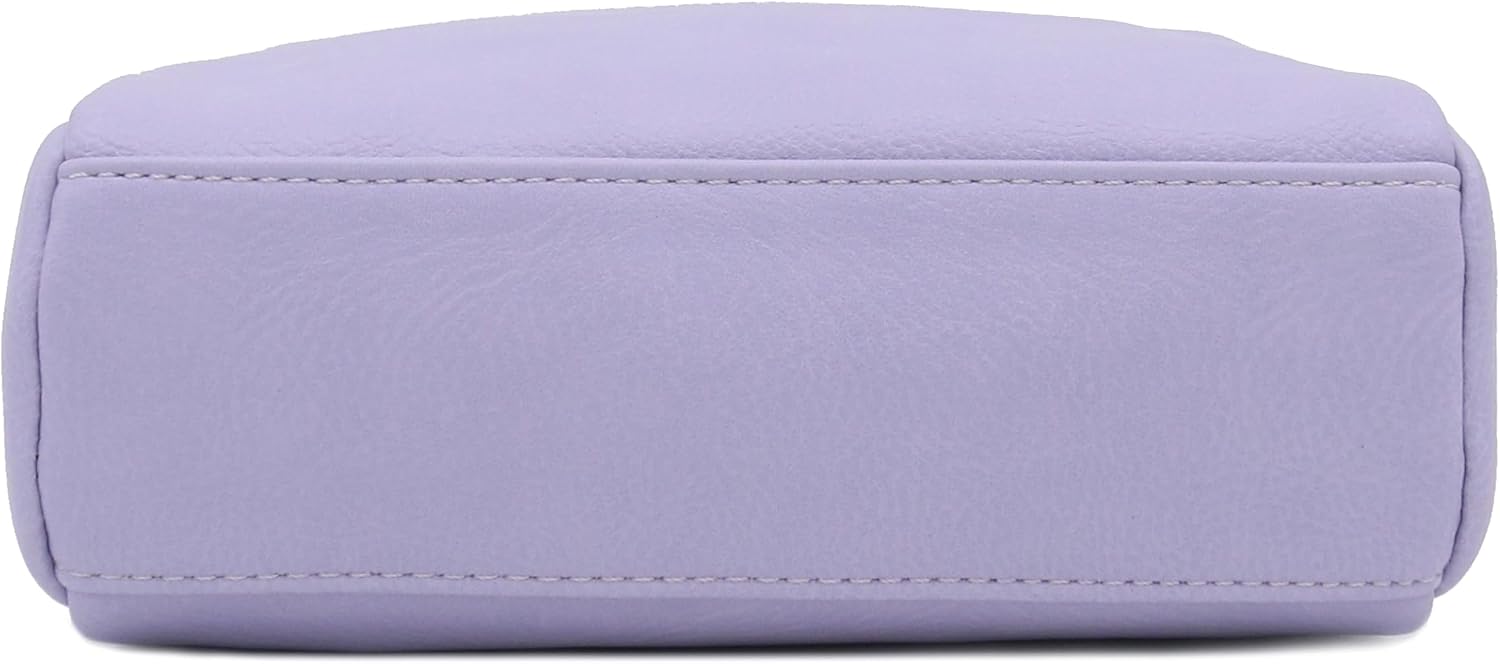 Triple Zip Small Crossbody Bag