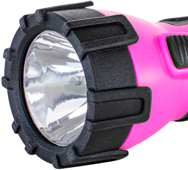 Dorcy 55 Lumen Floating Water Resistant LED Flashlight with Carabineer Clip, Purple (41-2508)