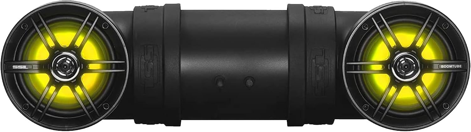 Sound Storm Laboratories BTB6L ATV UTV Sound System - 6.5 Inch Speakers, 1 Inch Tweeters, Full Range, IPX5 Weatherproof, Bluetooth, Built-in Amplifier