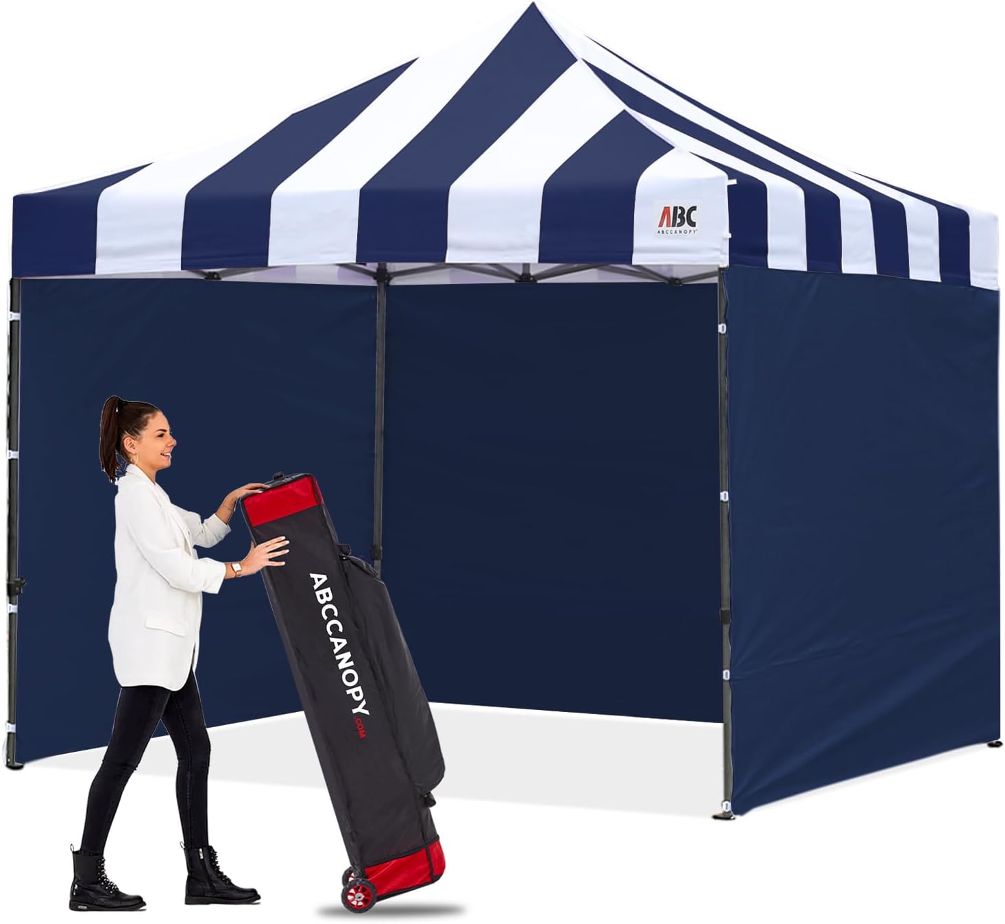 ABCCANOPY Heavy Duty Easy Pop up Canopy Tent with Sidewalls 10x20, Turquoise
