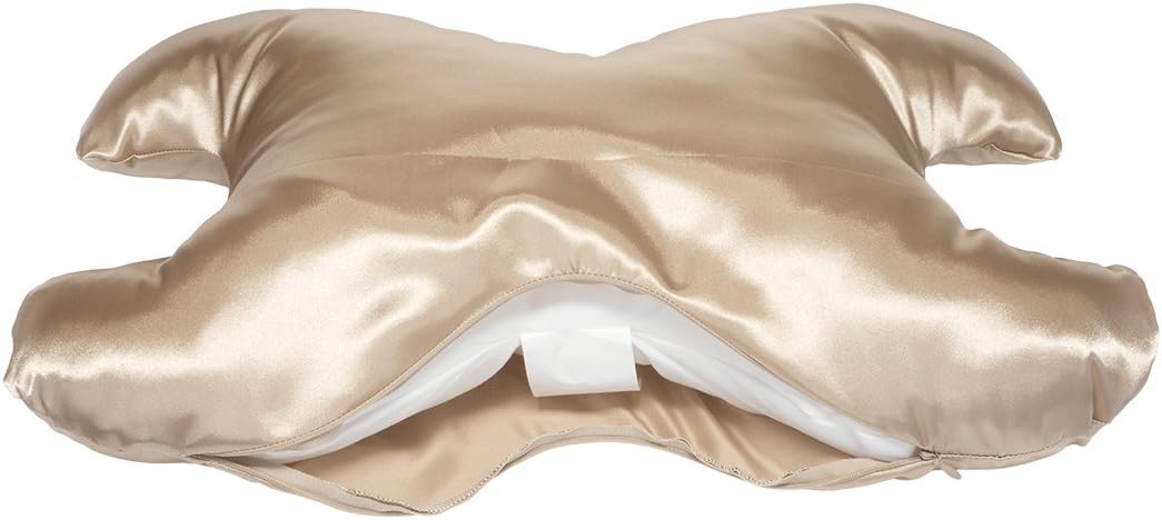Save My Face!" Pillow THE Original Anti-Wrinkle PILLOWETTE Le Grand Pillow (Satin, Champagne)