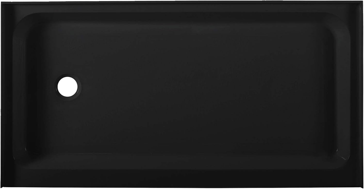 Voltaire 60" x 32" Single-Threshold, Right-Hand Drain, Shower Base in Gray