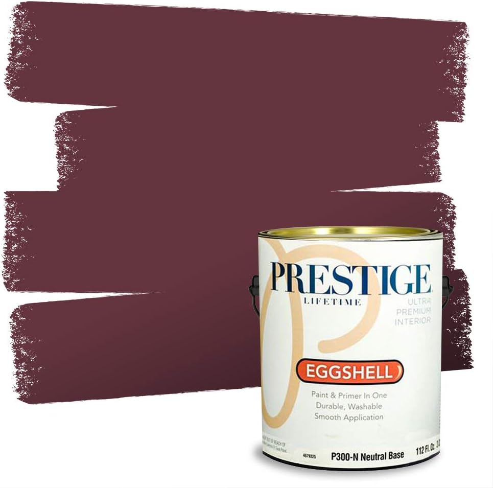 PRESTIGE E500-P-SW6303 Exterior Paint and Primer in One, 1-Gallon, Semi-Gloss, Comparable Match of Sherwin Williams Rose Colored, 1 Gallon, SW17-Rose