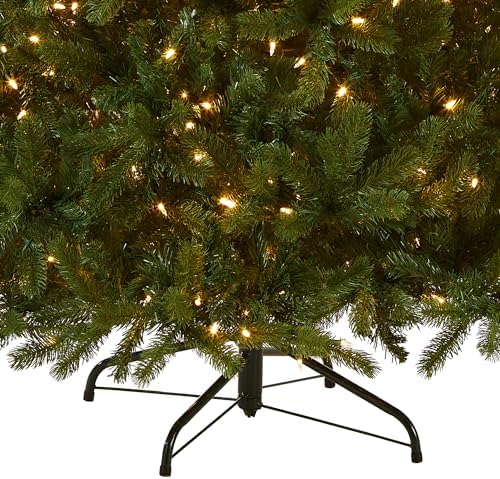 National Tree Company 7.5ft Pre-Lit Downswept Douglas Fir Christmas Tree | 750 LED Lights, 1,867 Tips, 10 Light Functions, PowerConnect, Foot Pedal, Includes Stand, Artificial, Green