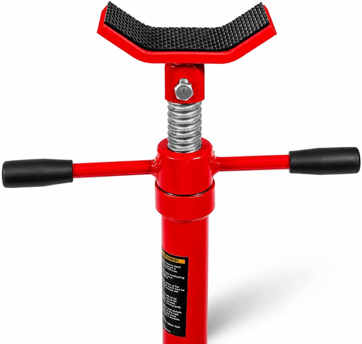 Stark USA Under Hoist Support Lift Jack Stand Wide Base 1/2 Ton 1, 000 lbs Capacity Spin Handle, Self-Locking Threaded Screw