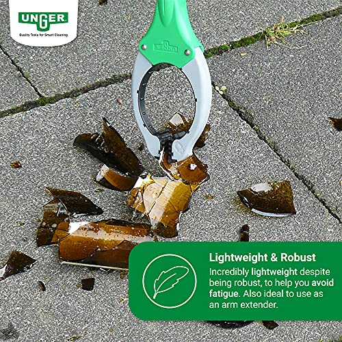 Unger NT080 Nifty Nabber Trigger-Grip Extension Arm, 32in, Aluminum/Green