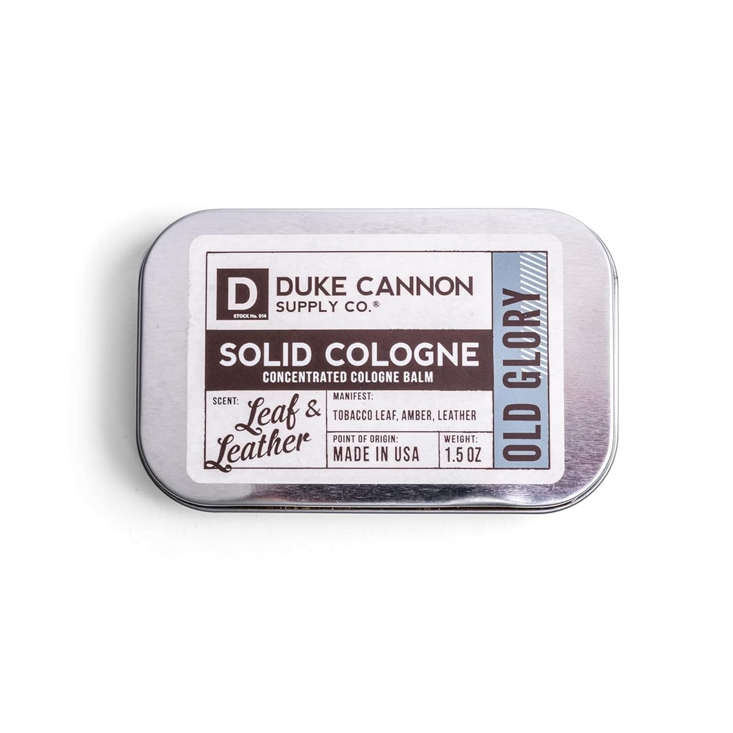 Duke Cannon Solid Cologne for Men, Bourbon Scent, Concentrated Balm, 1.5 oz | Woodsy charred oak barrel aroma inspired by classic bourbon craftsmanship