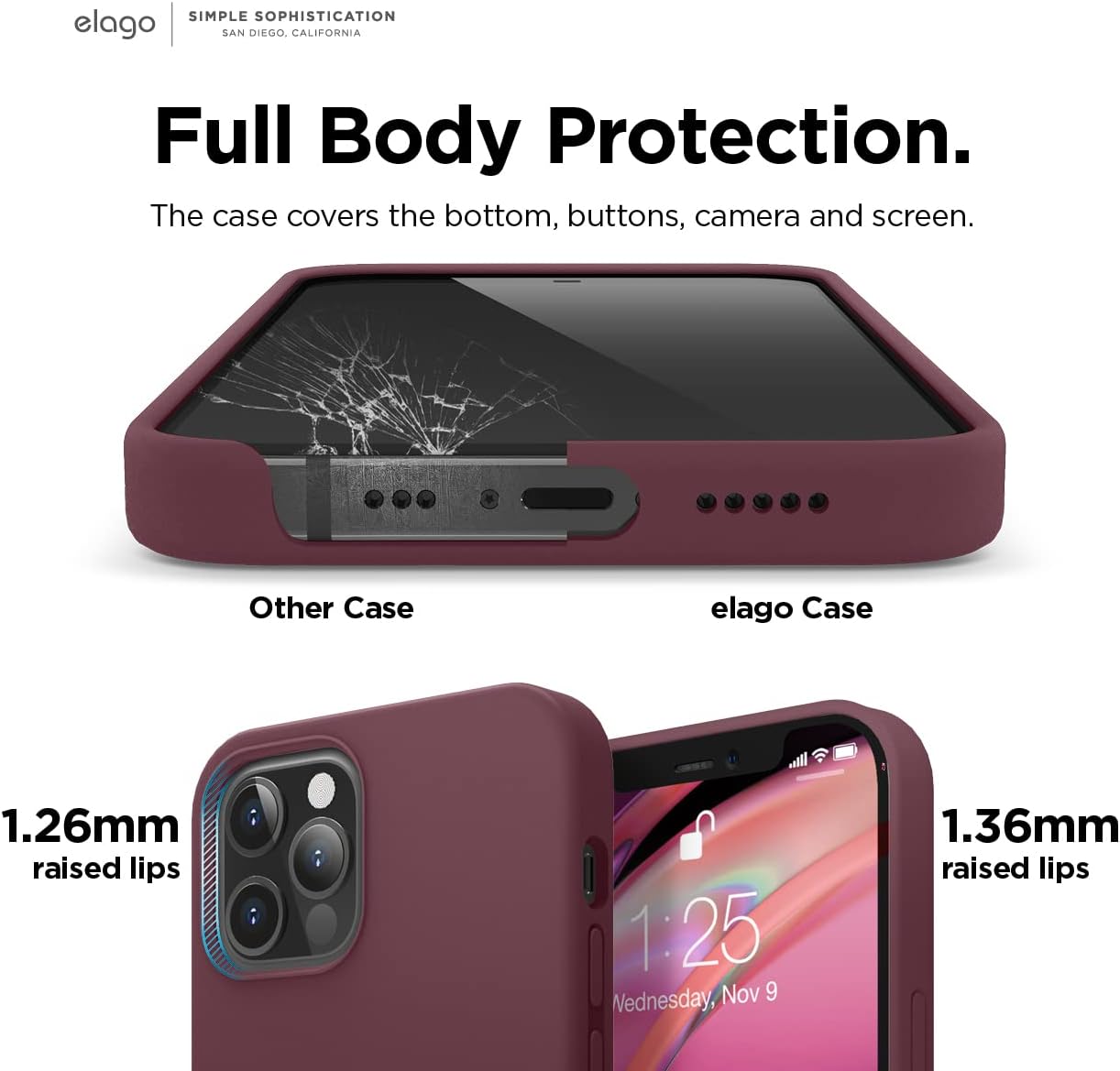 elago Premium Liquid Silicone Case for iPhone 12 Mini Lavender