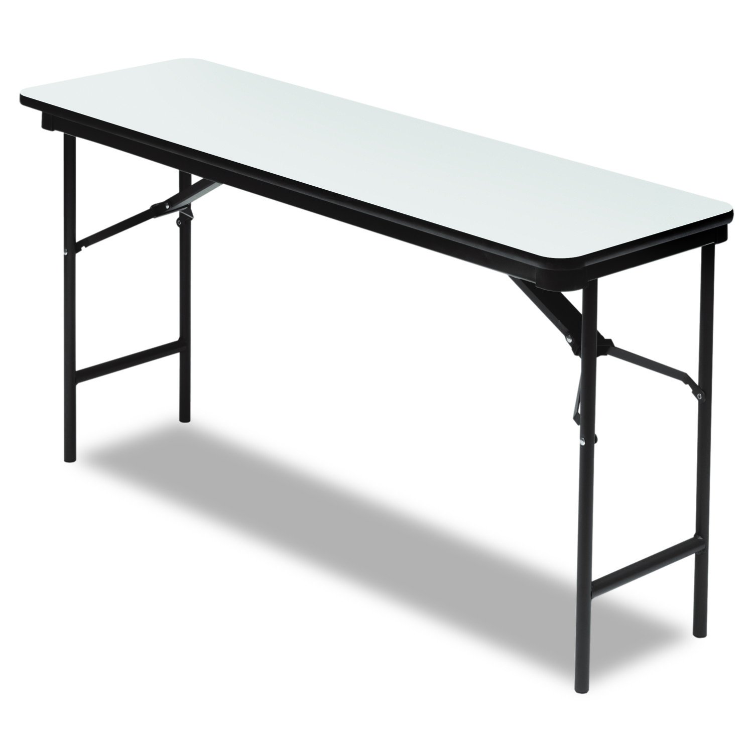 Iceberg OfficeWorks Commercial Folding Table, 5 ft, Gray