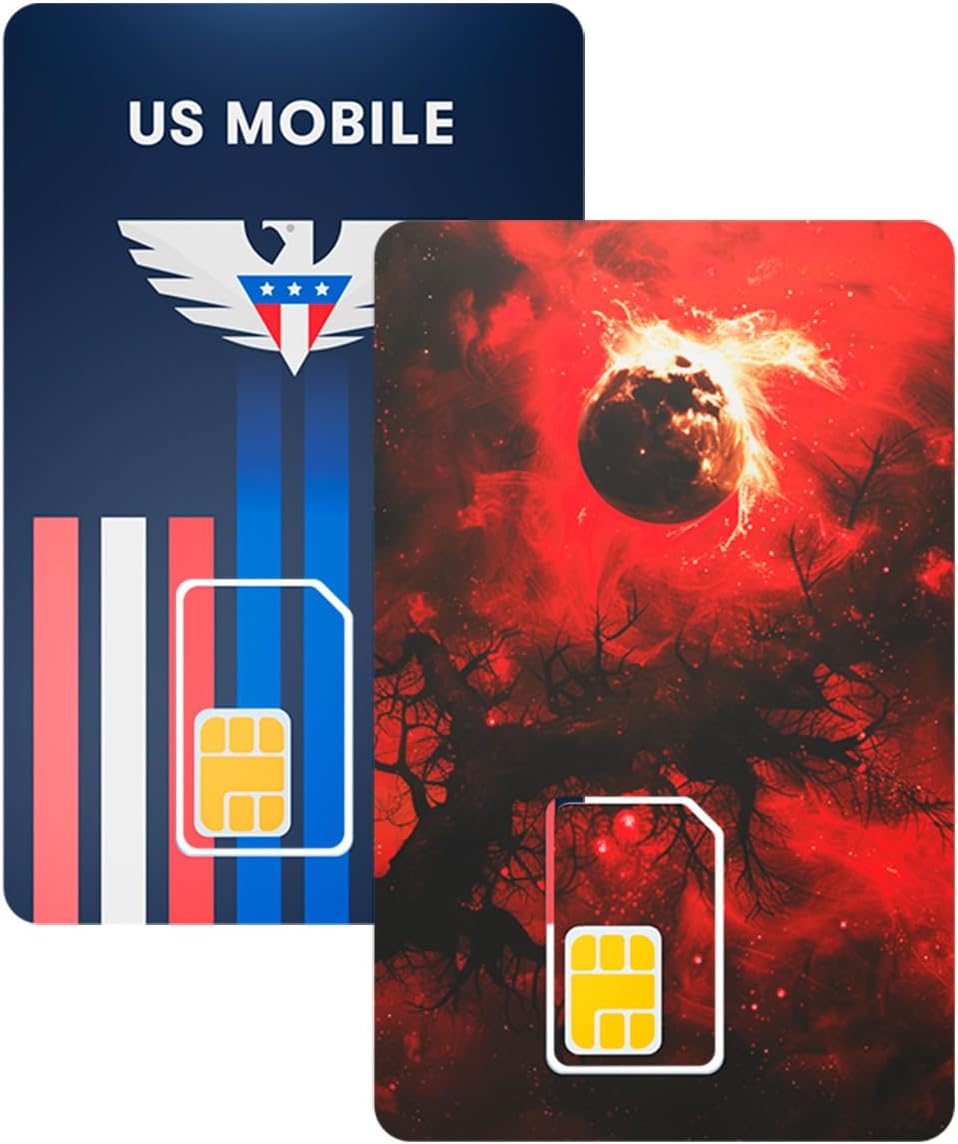 Prepaid SIM Card (US Mobile) - Custom Plans from $4/mo. Unlimited Plans from $17/mo.