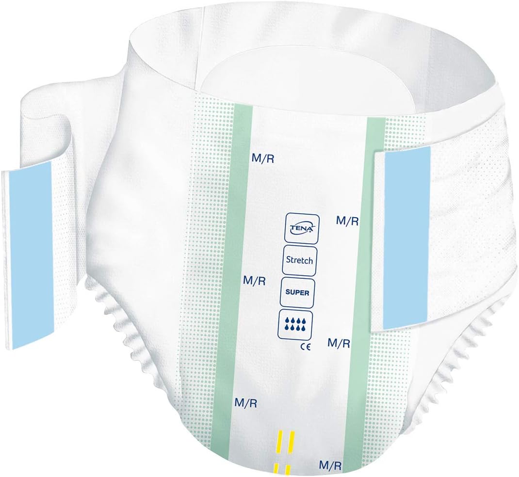 TENA Stretch Brief, Super Absorbency pack of 28 Size Medium/Regular Waist Siz... MMED-SCT67902 Pack