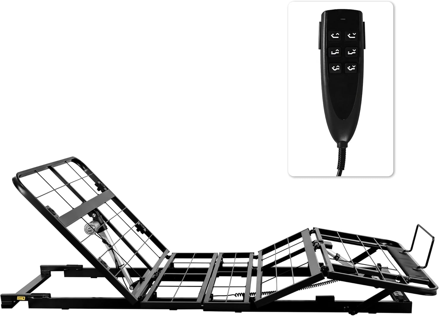 Twin XL Adjustable Bed Frame Without Legs for Rv Platform Storage Bed | Zero Clearance Head & Foot Electric Lift Recline