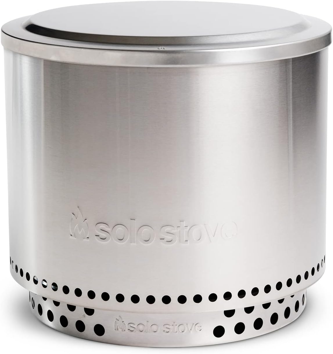 Solo Stove Ranger Lid - Premium 304 Stainless Steel Fire Pit Cover, Modern Round Design, Versatile Tabletop Accessory